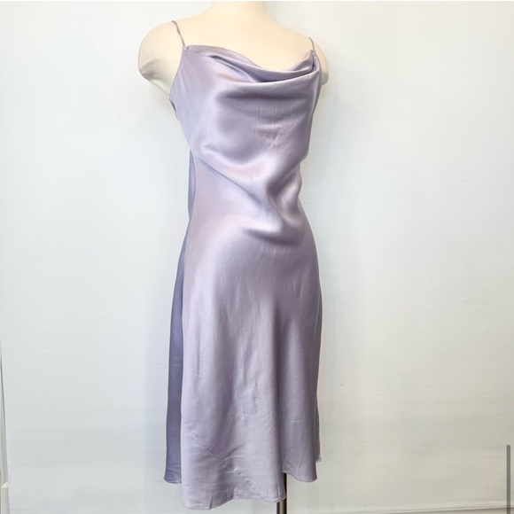 Vintage Y2K 100% Silk Dress Silk Slip Dress Backless Dress Cowl Valentines - Picture 7 of 11